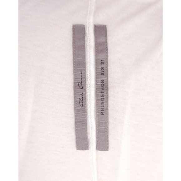 Rick Owens Basic SS T-Shirt M Mens Milk Phlegethon S/S 21 - Picture 10 of 13